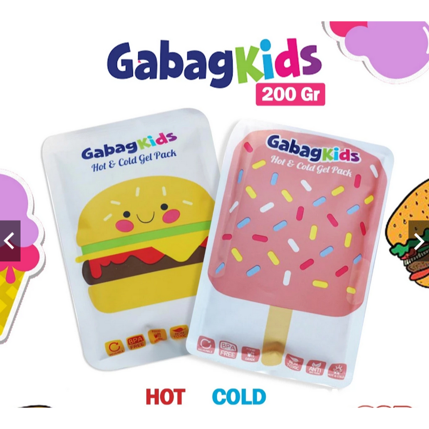 Gabag ice gel 200 ml/Gabag Kids - Hot/ Ice Gel Ice Cream 200gr/gabag ice gel
