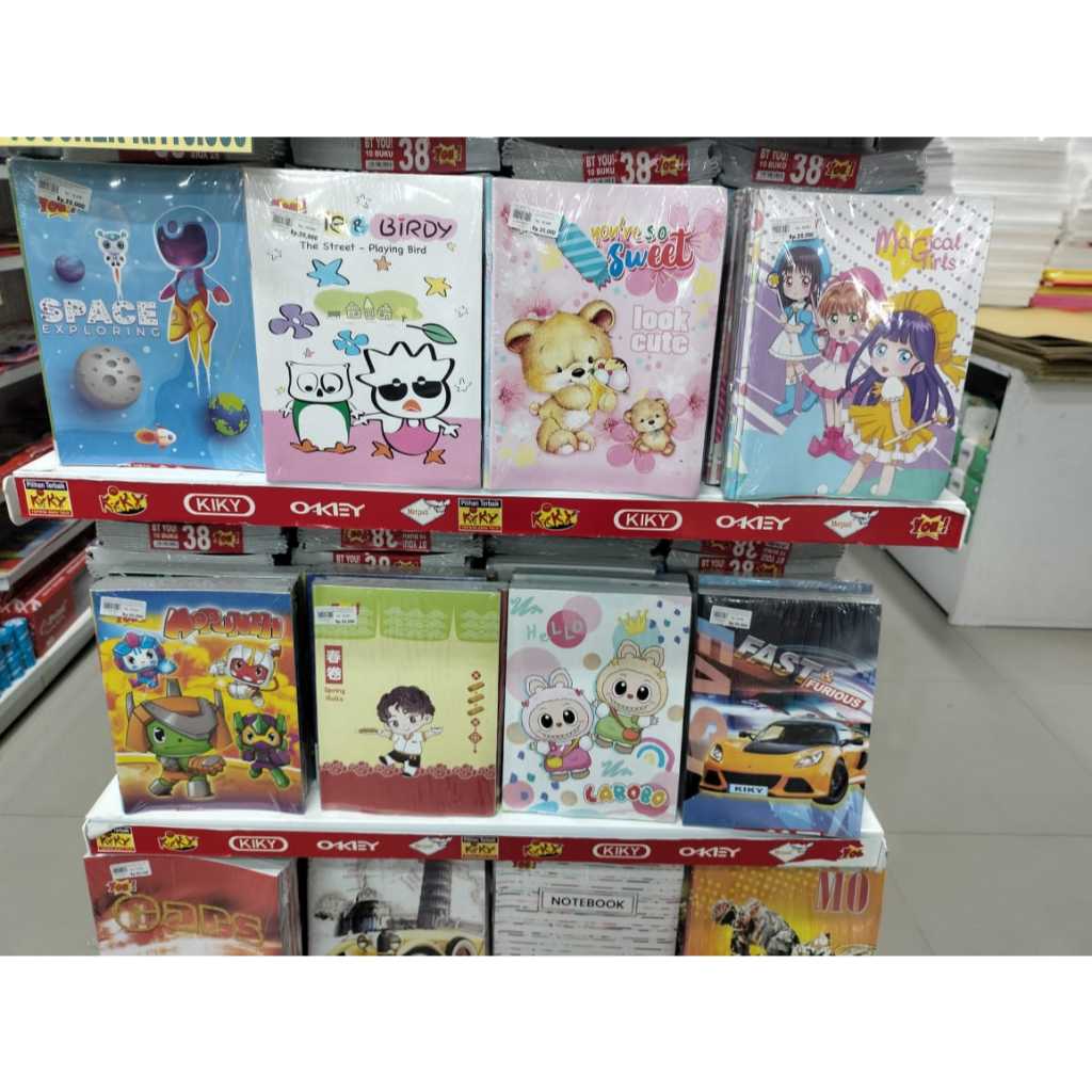 

TBMO PACK BUKU TULIS YOU BY KIKY ISI 10 PCS/ 38 LEMBAR DAN 40 LEMBAR BUKU TULIS YOU BY KIKY