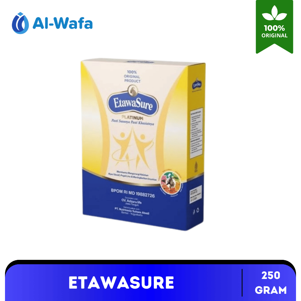 

Etawasure Susu Kambing Etawa Untuk Nyeri Sendi dan Asam Urat 250 Gram