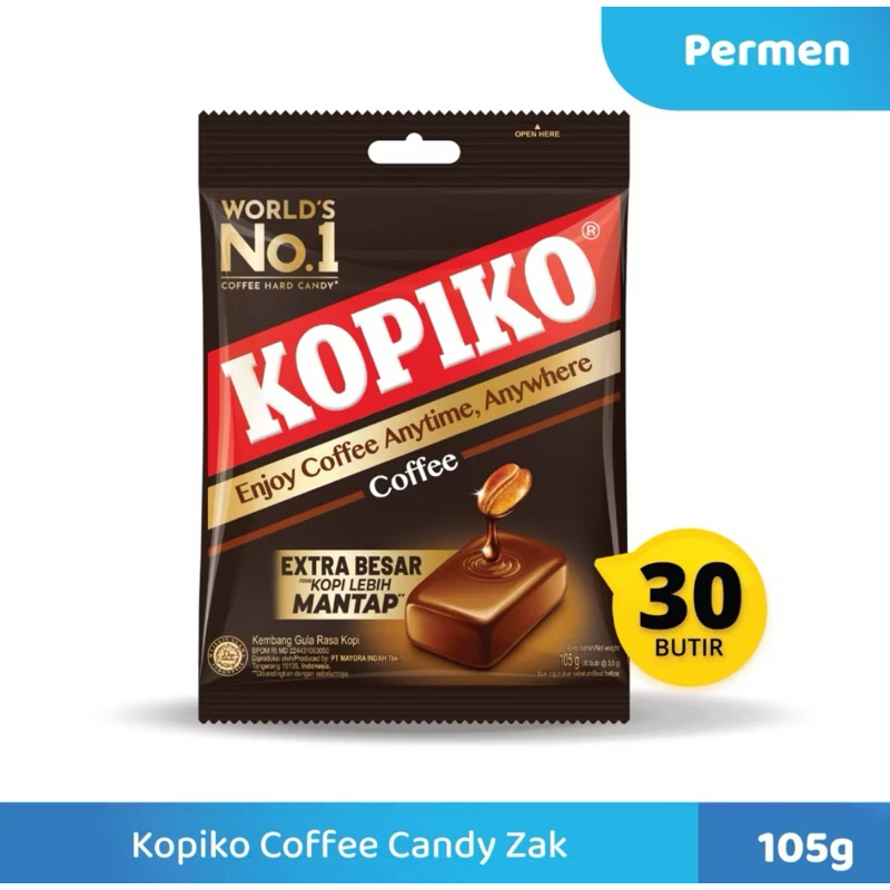 

(GRATIS HADIAH) KOPIKO COFFEE CANDY CLASIC ZAK 105GR