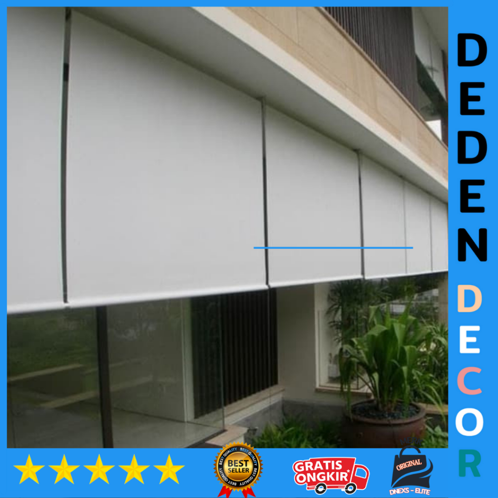 Tirai suntex blind luar ruangan | Tirai Outdoor Penghalau Hujan