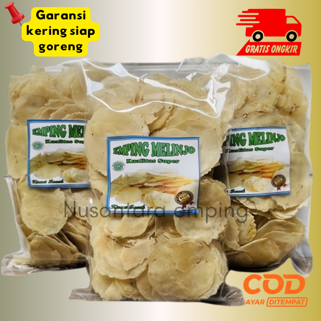 

EMPING MELINJO MENTAH 1 KG/ FULL KERING