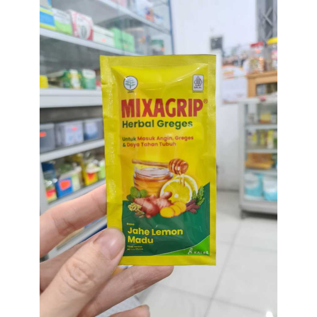 

MIXAGRIP HERBAL GREGES 1 SACHET OBAT MASUK ANGIN GREGES MERIANG SAKIT KEPALA MUAL KEMBUNG