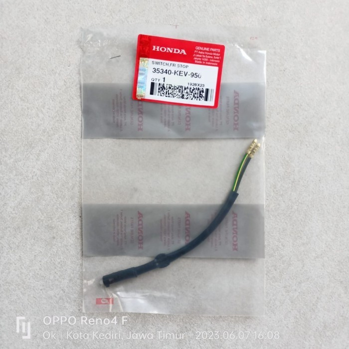 Switch-Swit Rem Depan-Tromol Supra-X Supra-Fit Kirana-Kharisma Supra-X 125 Ori AHM 35340-KEV-950