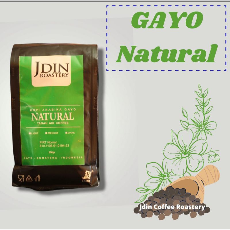 

Kopi Arabika Gayo NATURAL 250gr JDIN ROASTERY