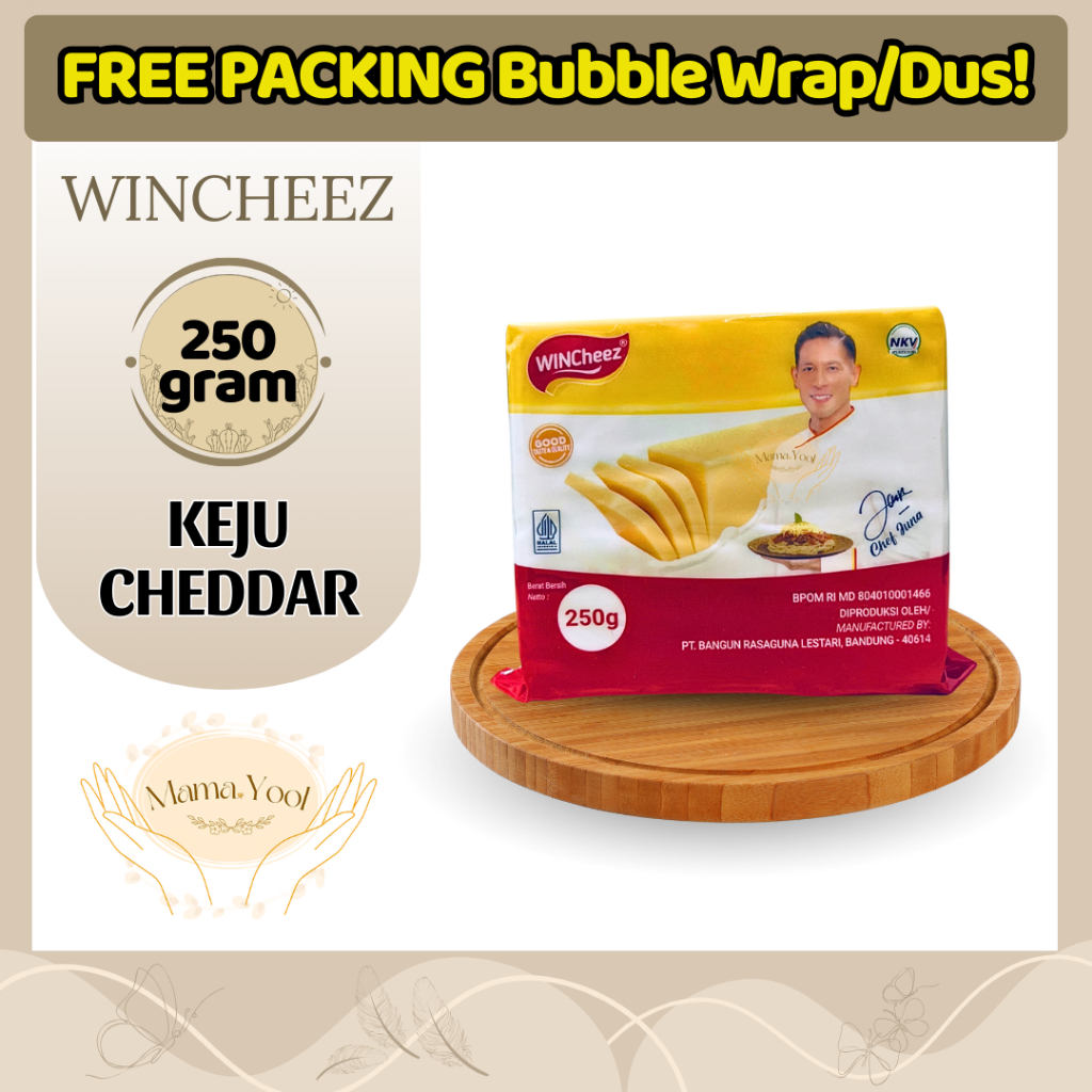 

Wincheez Keju Cheddar 250 Gr / Wincheez Regular Cheese 250 gram