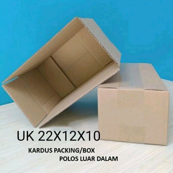 

KARDUS PACKING POLOS UKURAN 22x12x10