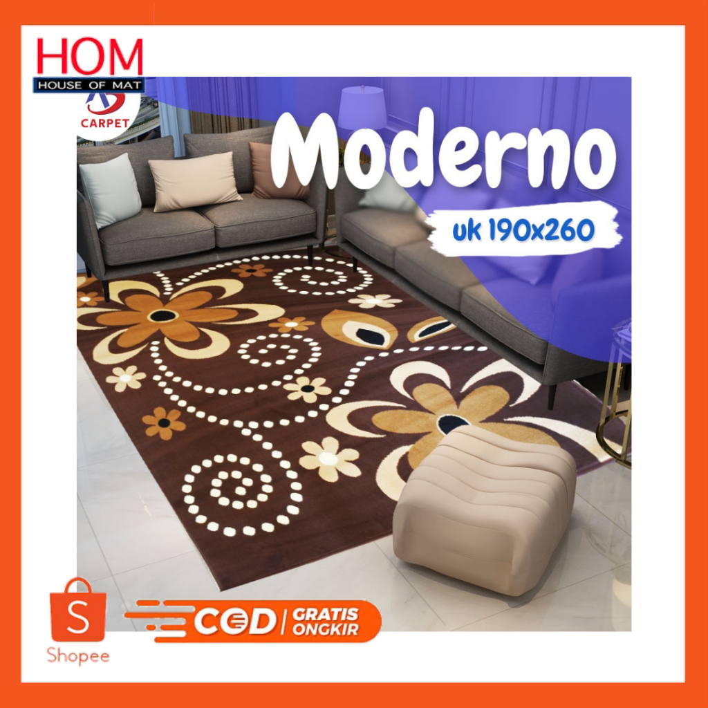 [HOM RUGS] KARPET MODERNO 160 X 210 /KARPET LOKAL BESTSELLER MODERNO UKURAN 160x210
