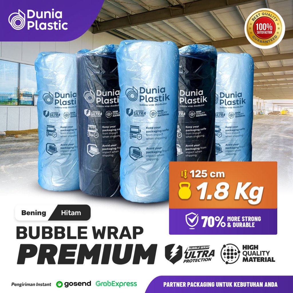 

⭐️ Dunia Plastic ⭐️ Bubble Wrap Premium 1,8Kg - Bahan Terbaik & Termurah