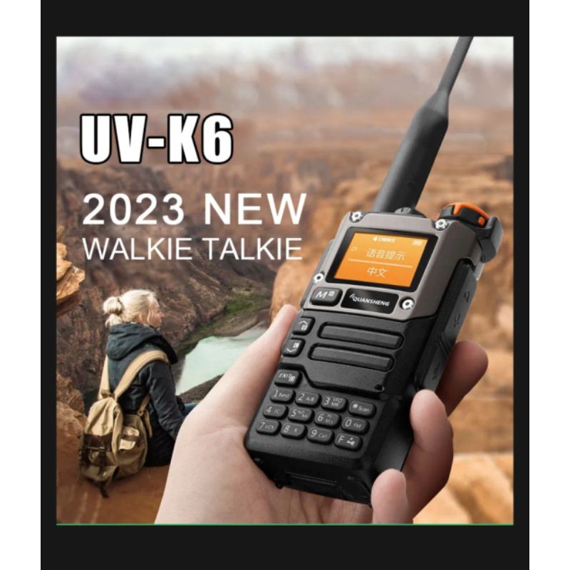 HT QUANSHENG UV-K6 MULTY BAND - DUAL BAND UHF-VHF BERGARANSI