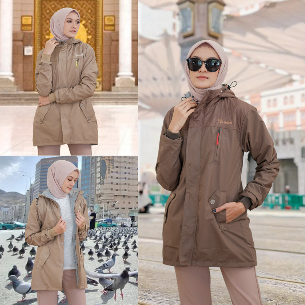 Sabrina Jaket Wanita muslimah Hijaber Haji dan Umroh