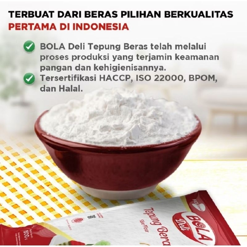 

Tepung Beras bola deli 500gr