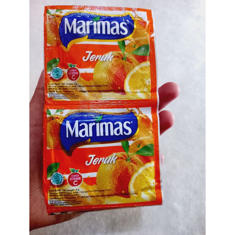 Marimas minuman serbuk renteng 1renteng isi 10pcs