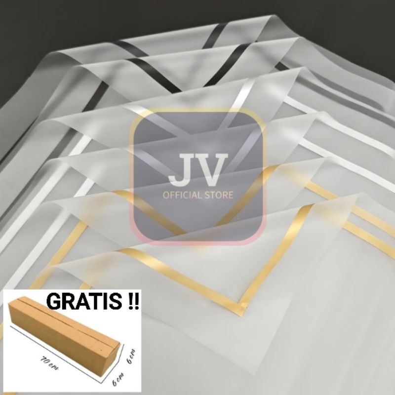 

(20 LEMBAR) Kertas Cellophane Impor Frame Semi Transparan Untuk Buket Bunga & Hampers, Flower Wrapping Paper Celophane Import, Free Packing Kardus !