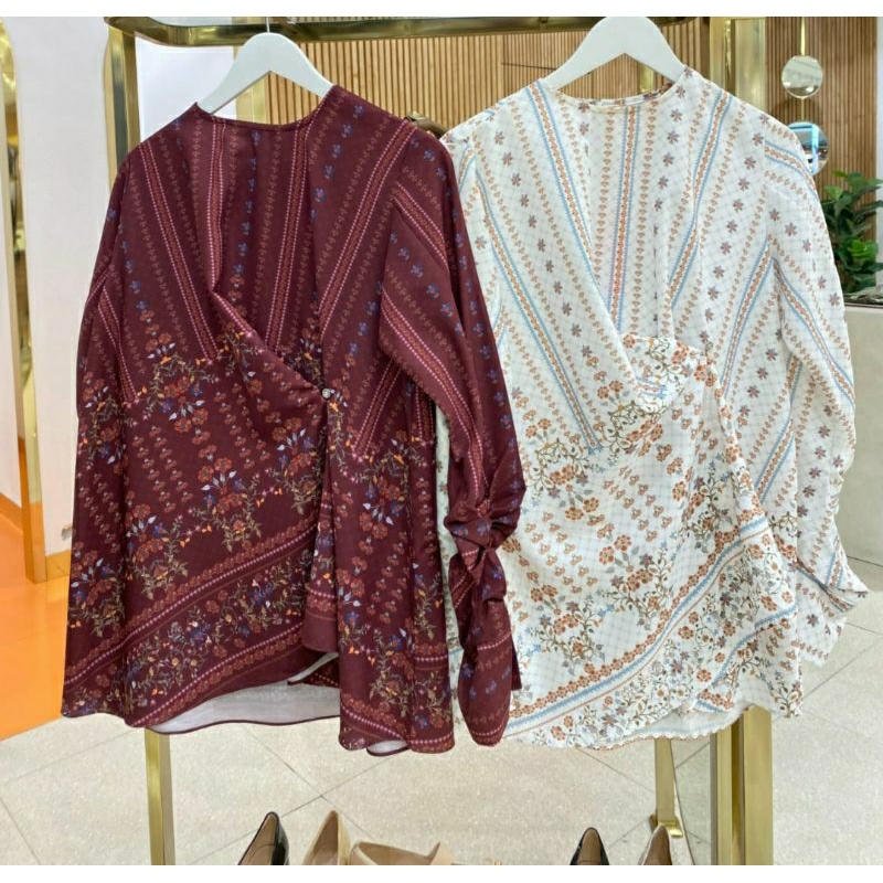 Nada Puspita - Raudhah blouse - maroon (S) New