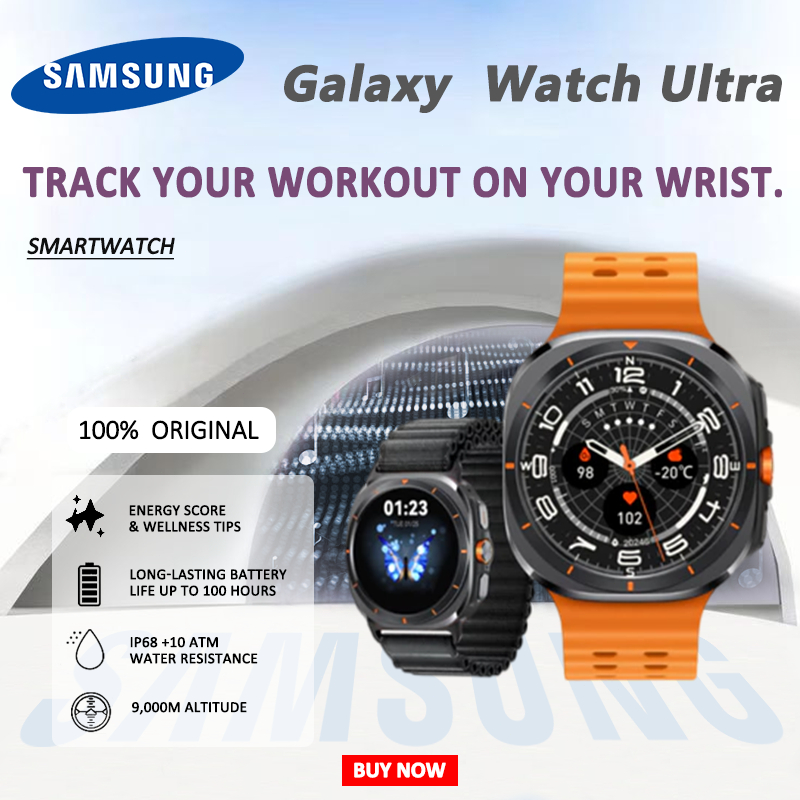 【100% Original】Samsung Galaxy Watch Ultra 47MM Bluetooth Tahan Lama Tahan Air SmartWatch Fitness Tra