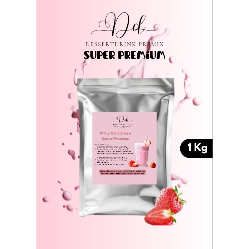 

Bubuk Minuman MILKY Rasa STRAWBERRY 1Kg/1000Gram MURAH Super Premium Dessertdrink Premix / Serbuk Minuman MILKY 1 Kg Aneka Varian Rasa / Bubuk Minuman Kekinian /Bubuk Powder Drink/Powder Minuman Bubuk/Minuman Kekinian/Bubuk Minuman Boba/Bubuk Boba Minuman