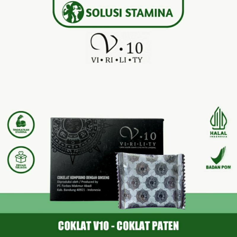 

Coklat V10 Ginseng Coklat Paten - 1 Box Isi 5 Sachet