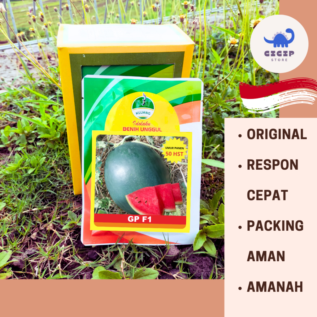 Benih semangka GP F1 Cap kujang semangka jumbo 20 gram