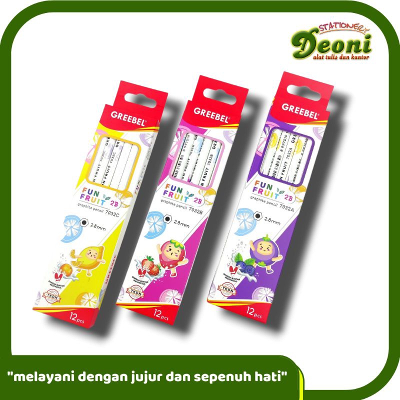 

GREEBEL Pensil 2B Fun Fruit 2.8mm GB202