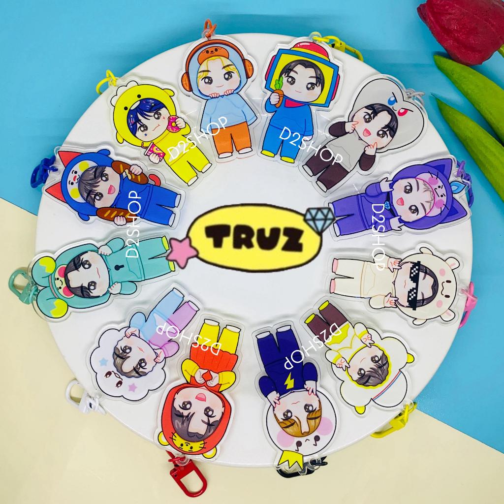 KEYCHAIN CHIBI TREASURE TRUZ JIHOON HYUNSUK HARUTO TREJO HIKUN ASAHI JUNGHWAN