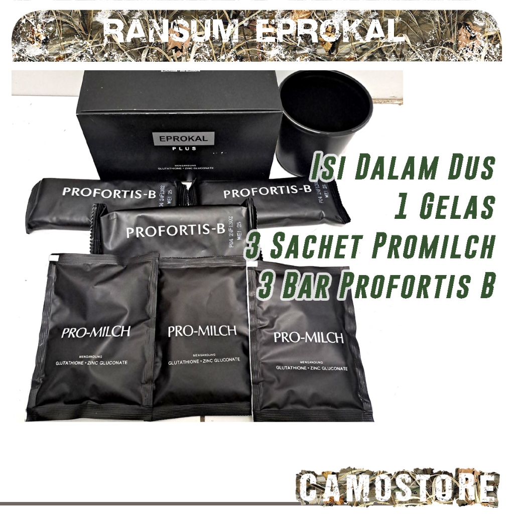 Ransum Makanan instan TNI Polri MRE Eprokal Promilch Profortis