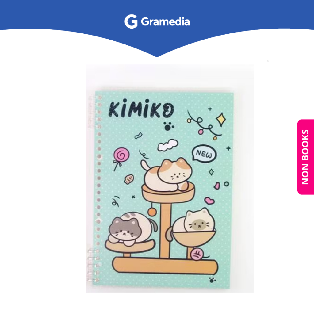 

Gramedia Surabaya - KAKO KIMIKO CAT 10RING NOTEBOOK B5 BLUE