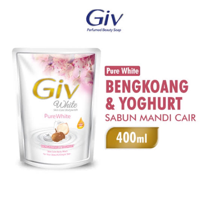 [100% PRODUK ORI] GIV BODYWASH "White Bengkoang & Yoghurt" 400 ML