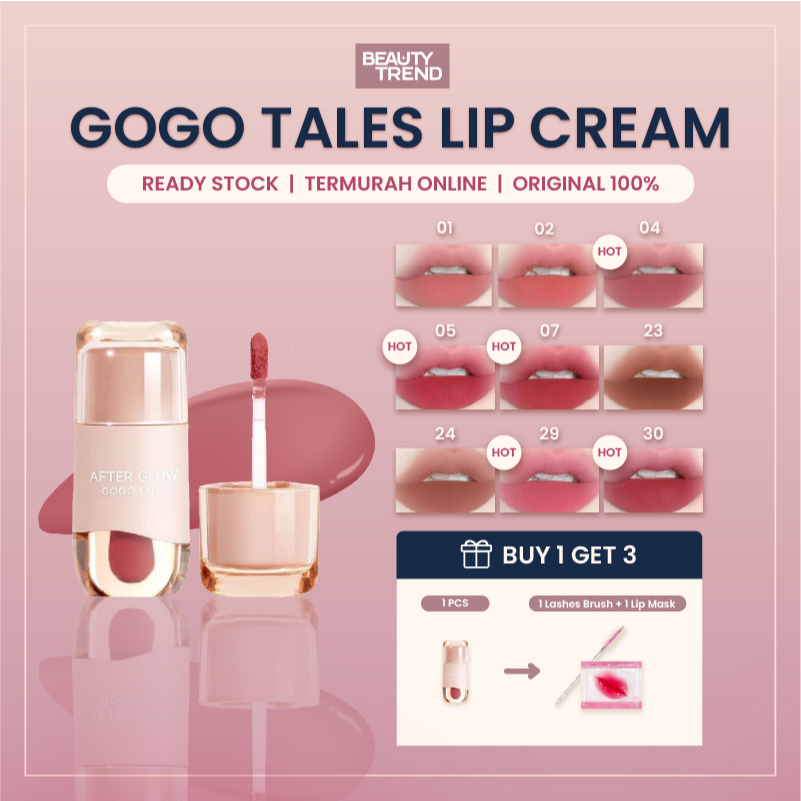[READY ORI] Gogo Tales After Glow Lip Gogo Tales Lipgloss Gogo Tales Airpods Lip Mud Lip Cream GT476