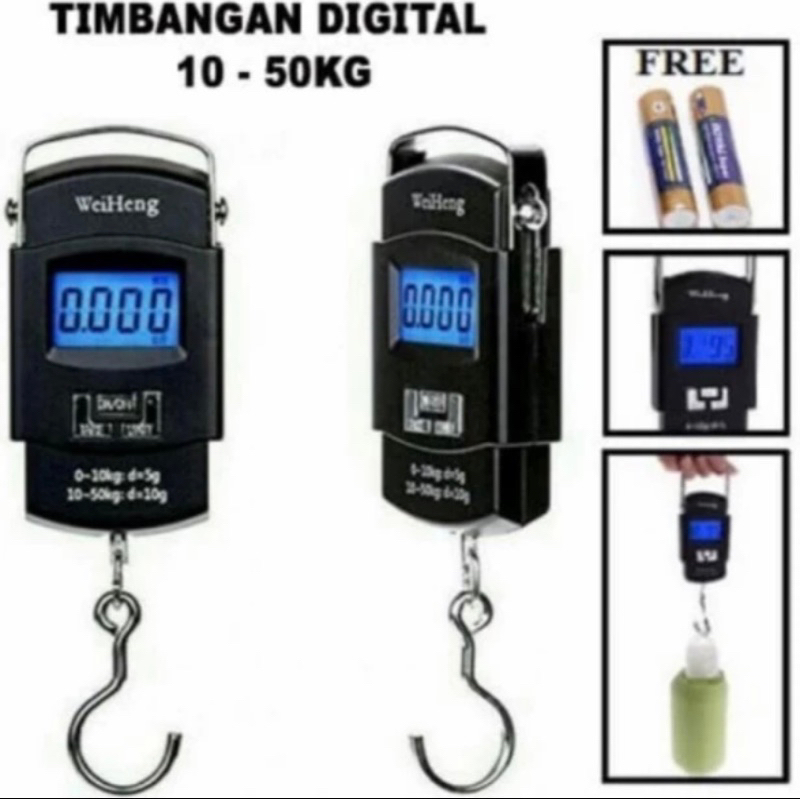 Timbangan Gantung Digital 50kg Murah Timbangan Gantungan Digital