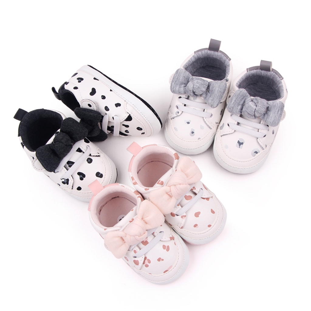 Monkids Sepatu Bayi Perempuan Umur 0 - 12 Bulan Sepatu Prewalker Bayi Cewek 1 Tahun Pita AK 10