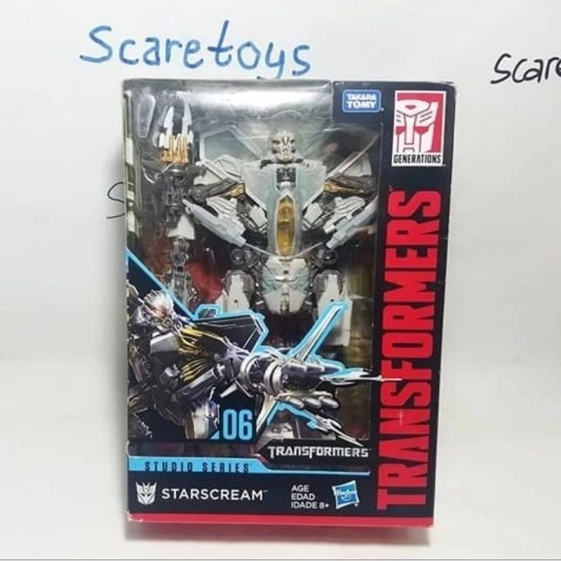 transformers studio series 6 starscream voyager class takara hasbro