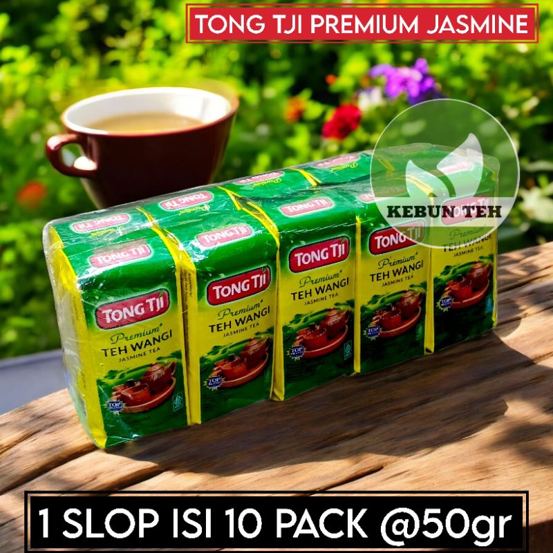 

Teh Tong Tji Premium Jasmine 1 Slop isi 10 pack 50gr TEH Solo