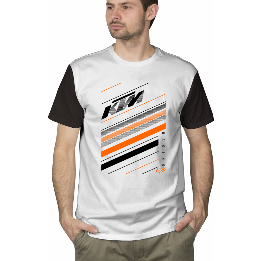 T-shirt Atasan Baju Kaos Raglan Tld Ktm Racing Trail Motor Cross Original