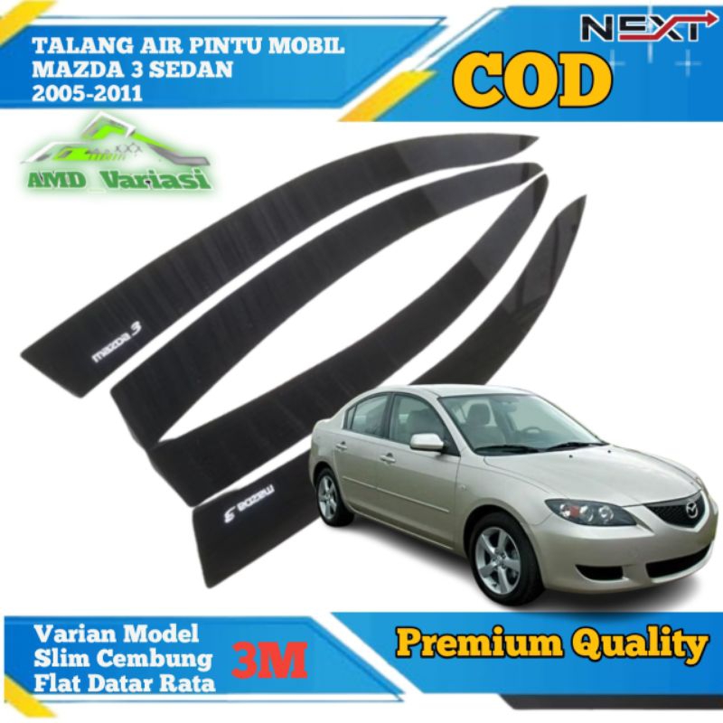 Talang air mobil Mazda 3 Sedan 2006-2011 Premium Quality