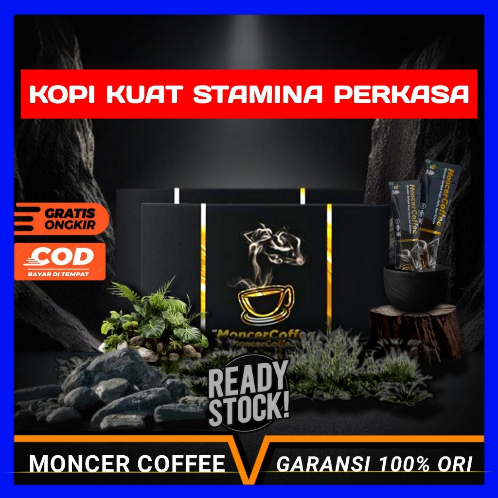 

KopiMoncerku Original Kopi Rahasia Pria Perkasa Kuat Tahan Lama Di Ranjang 1 Box Isi 8 Sachet HALAL