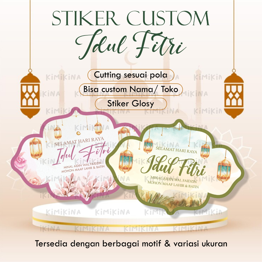 

STIKER LEBARAN CUSTOM IDUL FITRI LABEL TOPLES
