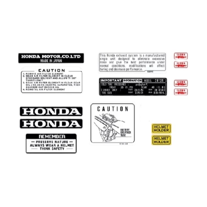 striping detail Honda cb125s 125s 125se US