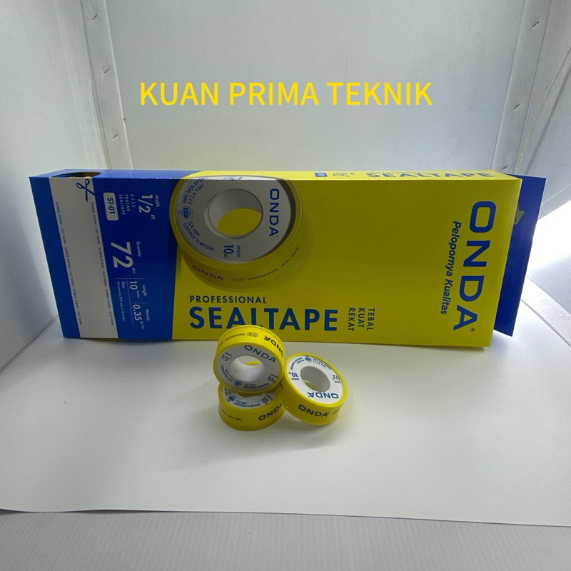 Seal Tape ONDA 1/2" Sekotak isi 72pcs
