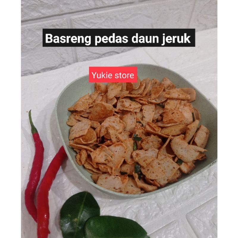 

Basreng pedas daun jeruk PEDAS DAUN JERUK