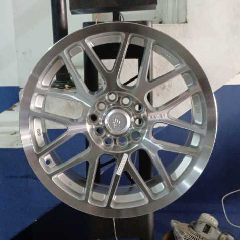 Velg mobil sienta ring 16 HSR RAI S1 silver polish- velg racing brv xpander new xenia ring 16