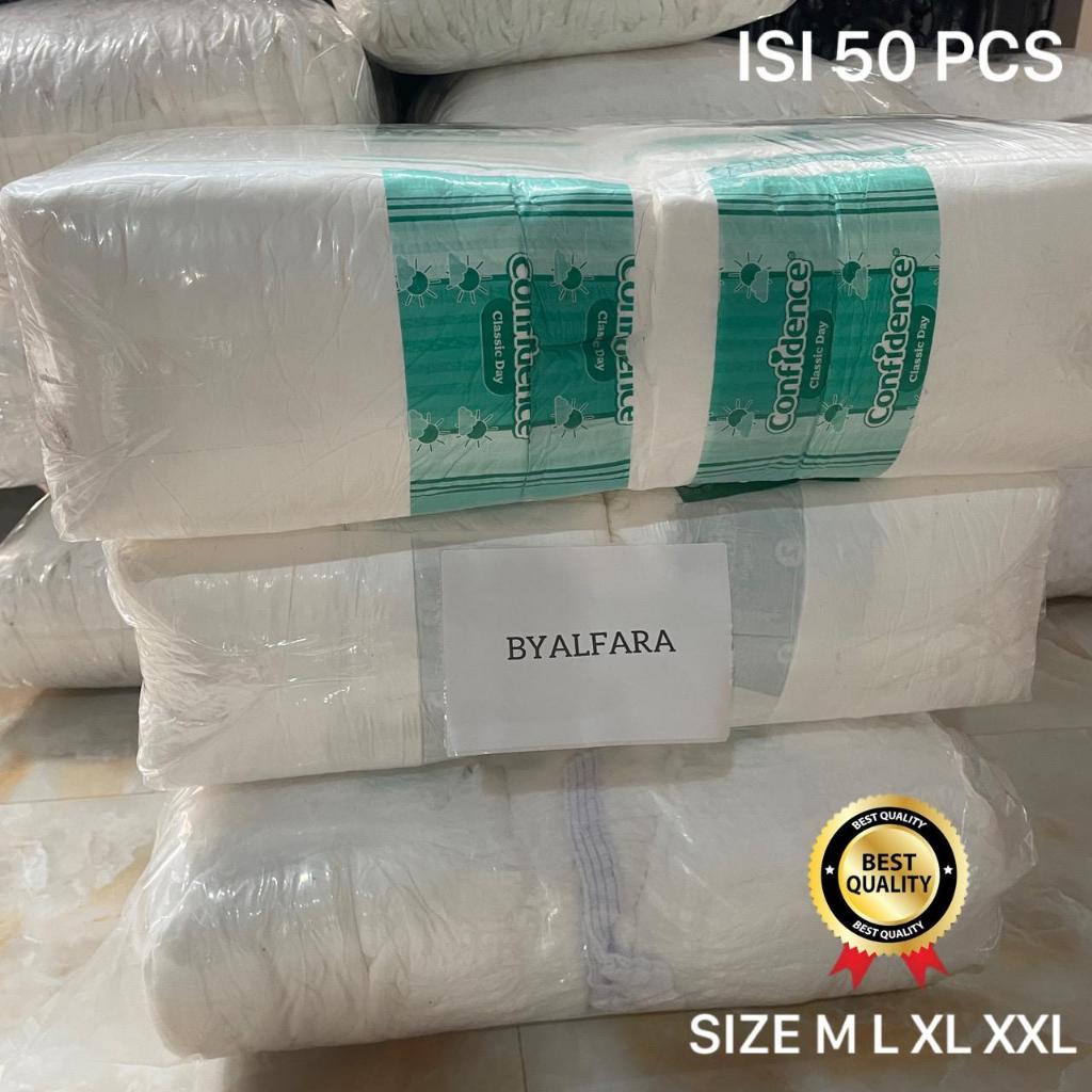 Diapers Popok Dewasa Isi 50 Pcs Ibu Bersalin Lansia Type Celana Perekat Grade A Termurah M L XL XXL