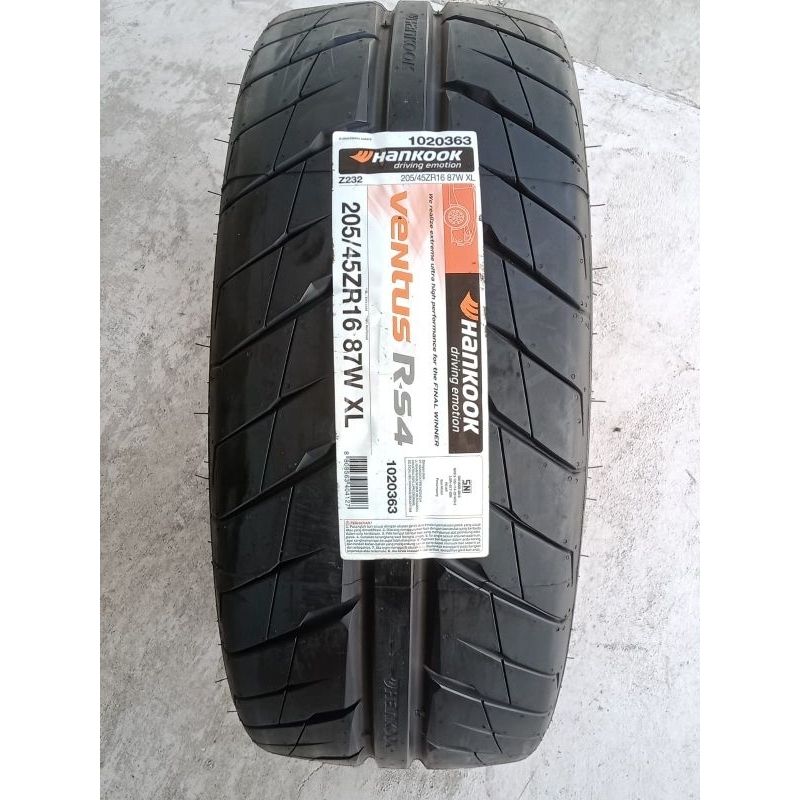 HANKOOK VENTUS R-S4 RS4 205 45 R16 Z232 - SEMI SLICK TYRES