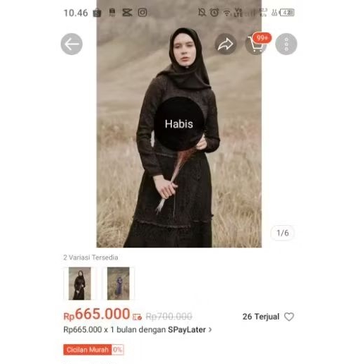 Preloved Humairah dress Ainayya.id dress brokat mewah