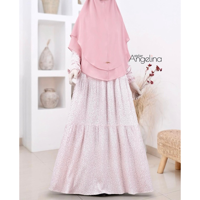 [SIAP KIRIM] BELLA DRESS VANILLA BLOSSOM SIZE L XL BY ATELIER ANGELINA