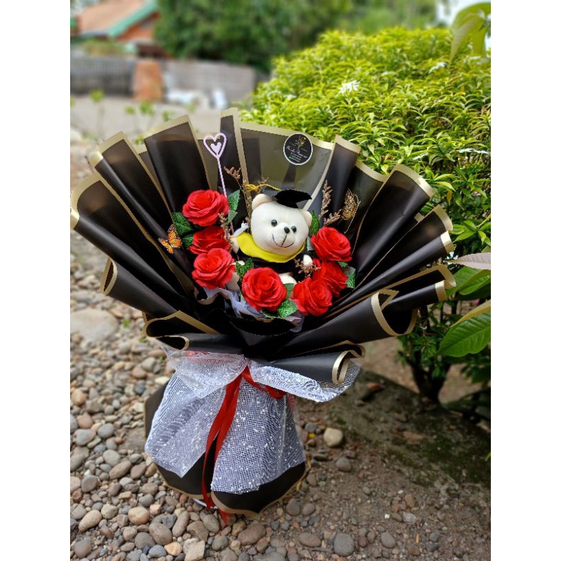 BUKET BONEKA WISUDAH/BUKET BONEKA/BUKET WISUDAH/BUKET BESAR/BUKET BUNGA/HADIAH WISUDAH