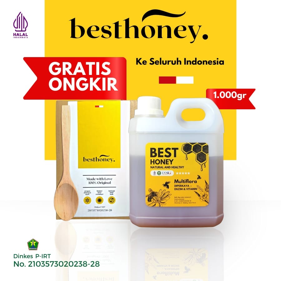

Best Honey Madu Multiflora 1KG Original Murni Asli 100% Tanpa Campuran