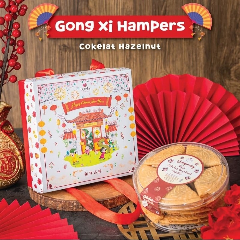 

Gong Xi Hampers Imlek CNY Loves Semprong Nutella Coklat Cokelat Hazelnut