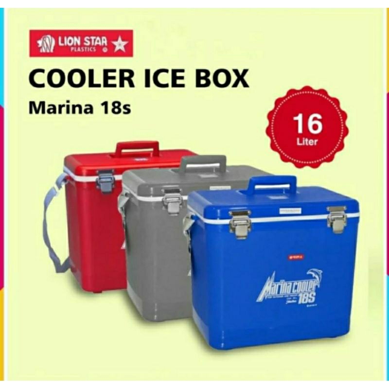 Vintageku_Shop Lion Star Marina Cooler Box 6S , 12S , 18S , 24S , 35S , 40 Liter , 55 Liter , 72