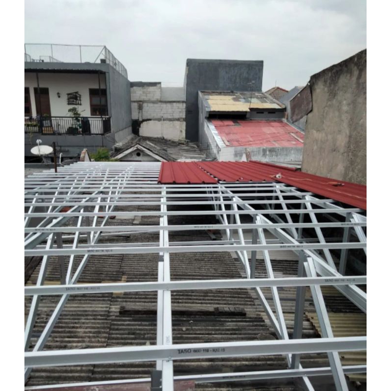 baja ringan galvalum pasir terpasang